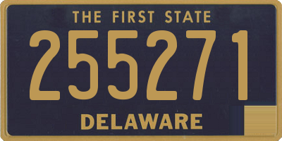 DE license plate 255271