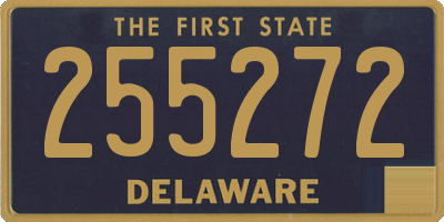 DE license plate 255272