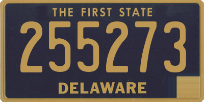 DE license plate 255273