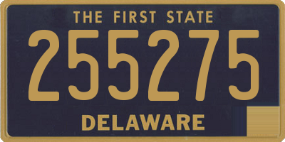 DE license plate 255275