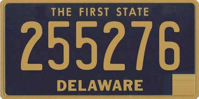 DE license plate 255276