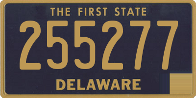 DE license plate 255277