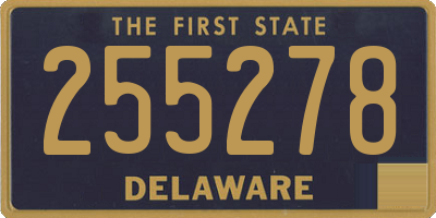DE license plate 255278