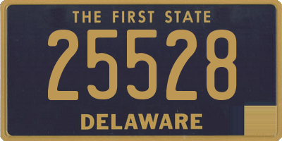 DE license plate 25528