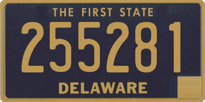 DE license plate 255281