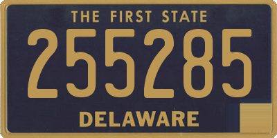 DE license plate 255285