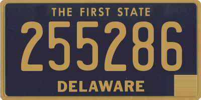 DE license plate 255286