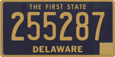DE license plate 255287
