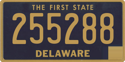 DE license plate 255288