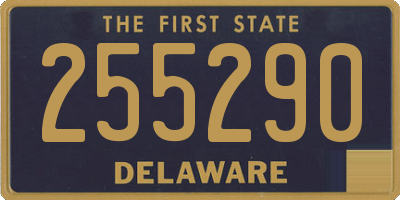 DE license plate 255290