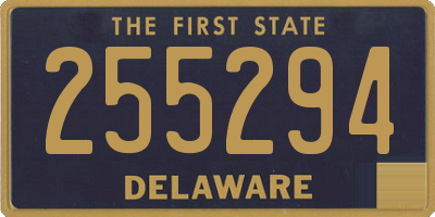 DE license plate 255294