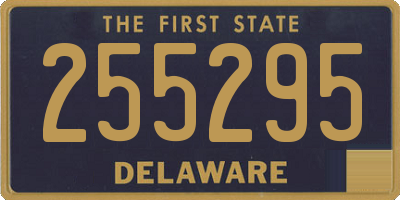 DE license plate 255295