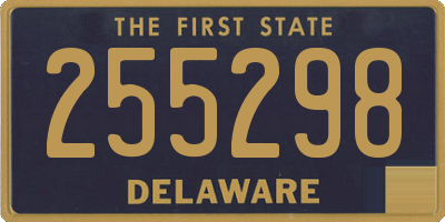 DE license plate 255298
