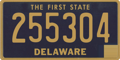 DE license plate 255304