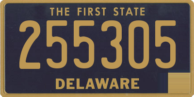 DE license plate 255305