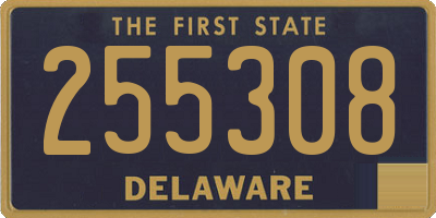 DE license plate 255308