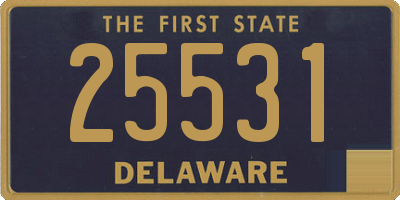 DE license plate 25531