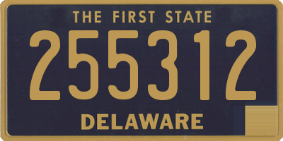 DE license plate 255312