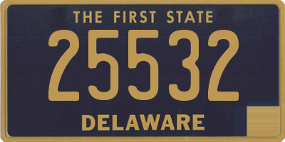 DE license plate 25532