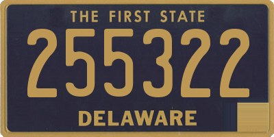 DE license plate 255322