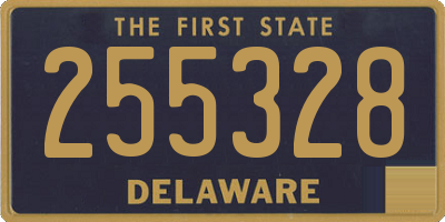 DE license plate 255328