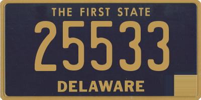 DE license plate 25533