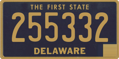 DE license plate 255332