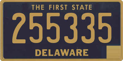 DE license plate 255335