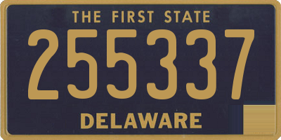 DE license plate 255337