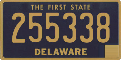 DE license plate 255338