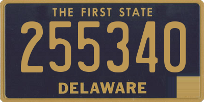 DE license plate 255340