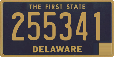 DE license plate 255341