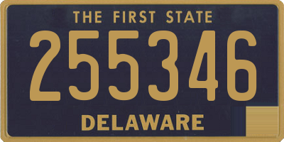 DE license plate 255346