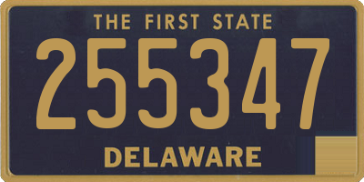 DE license plate 255347