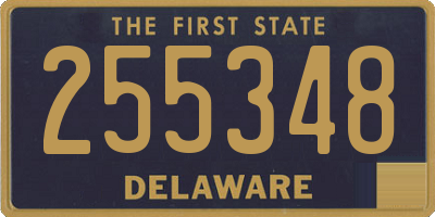 DE license plate 255348