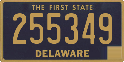 DE license plate 255349