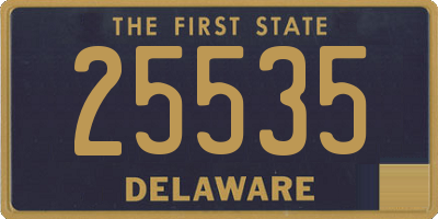 DE license plate 25535