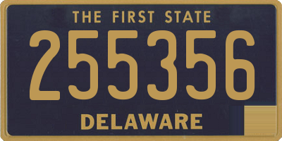 DE license plate 255356