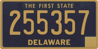 DE license plate 255357