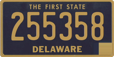DE license plate 255358