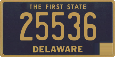 DE license plate 25536