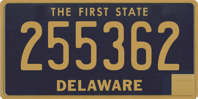 DE license plate 255362