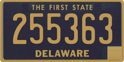 DE license plate 255363