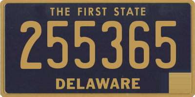 DE license plate 255365