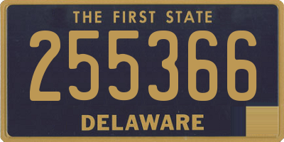 DE license plate 255366