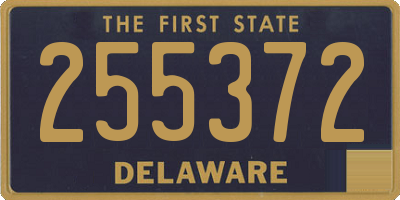 DE license plate 255372