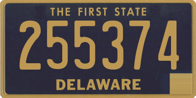 DE license plate 255374
