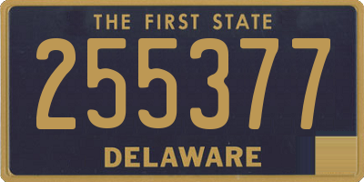 DE license plate 255377