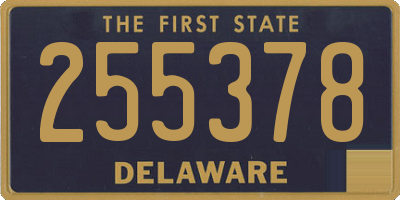 DE license plate 255378