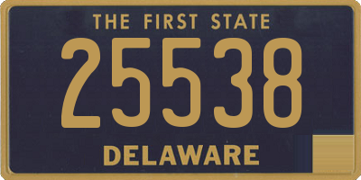 DE license plate 25538